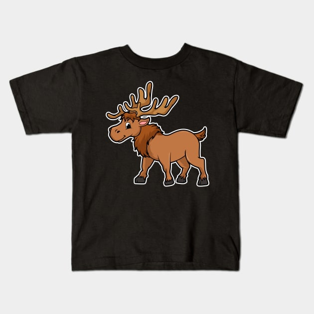 Elk Kids T-Shirt by MyBeautifulFiles